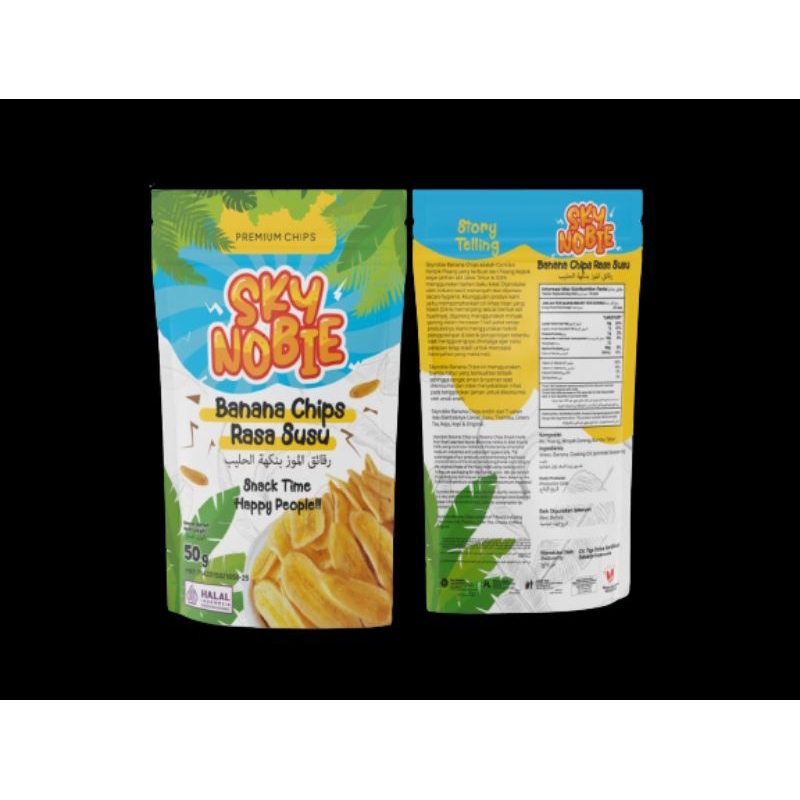 

Kenobie Skynobie Keripik Pisang SUSU Banana Chips 50 gr