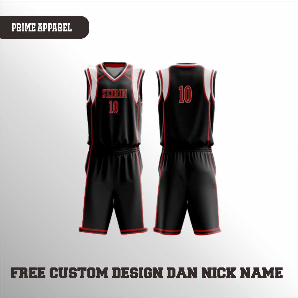 Jersey Cosplay Anime Kuroko No Basket KNB Free Custom Nama dan Nomer