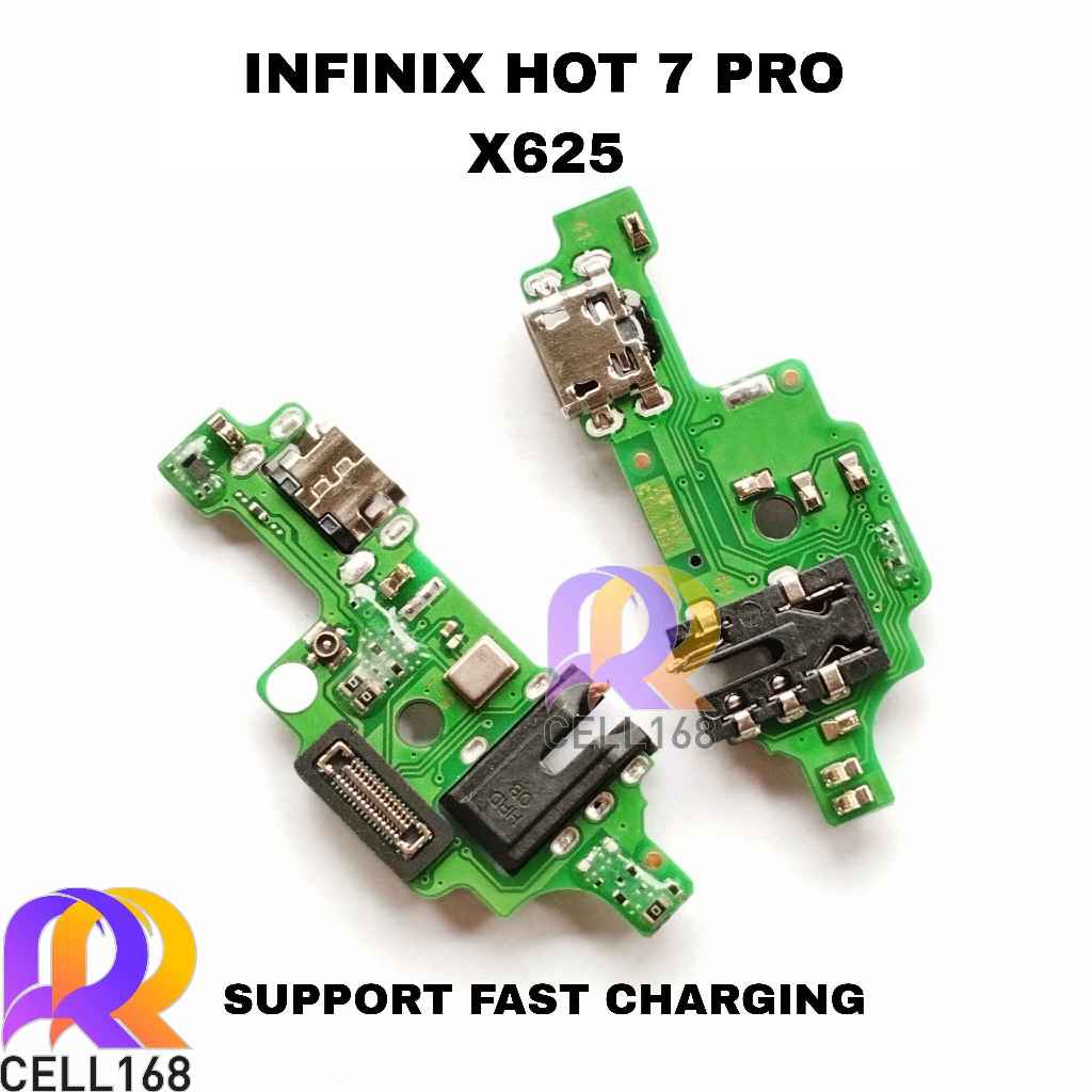 FLEXIBLE KONEKTOR CHARGER INFINIX HOT 7 PRO X625 PCB BOARD CAS MIC ORI