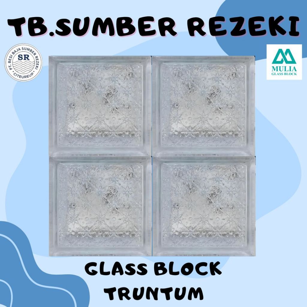 Glass Block Batik Truntum (Buah) Kamar Mandi Dan Dapur