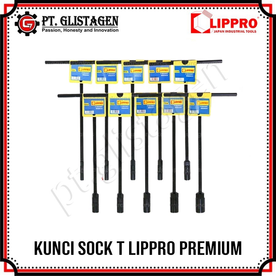 Lippro Kunci Sock Shock T Kunci T Lippro 7 8 10 11 12 13 14 17 19 mm