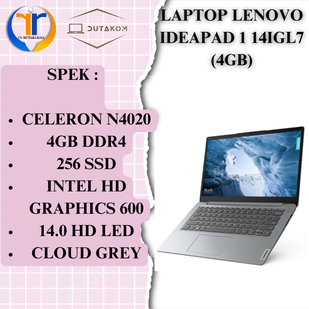 LAPTOP LENOVO IDEAPAD 1-14IGL7