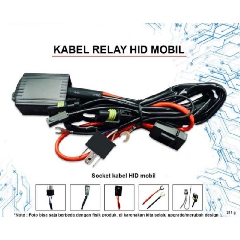 Kabel Relay Mobil | Kabel Relay HID Mobil Original