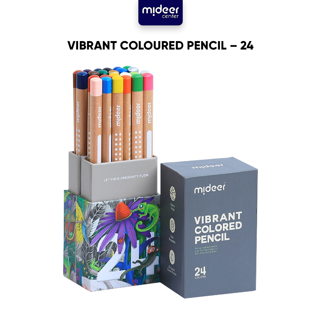 

Mideer Premium Vibrant Color Pencil Pensil Warna Alat Mewarnai Anak