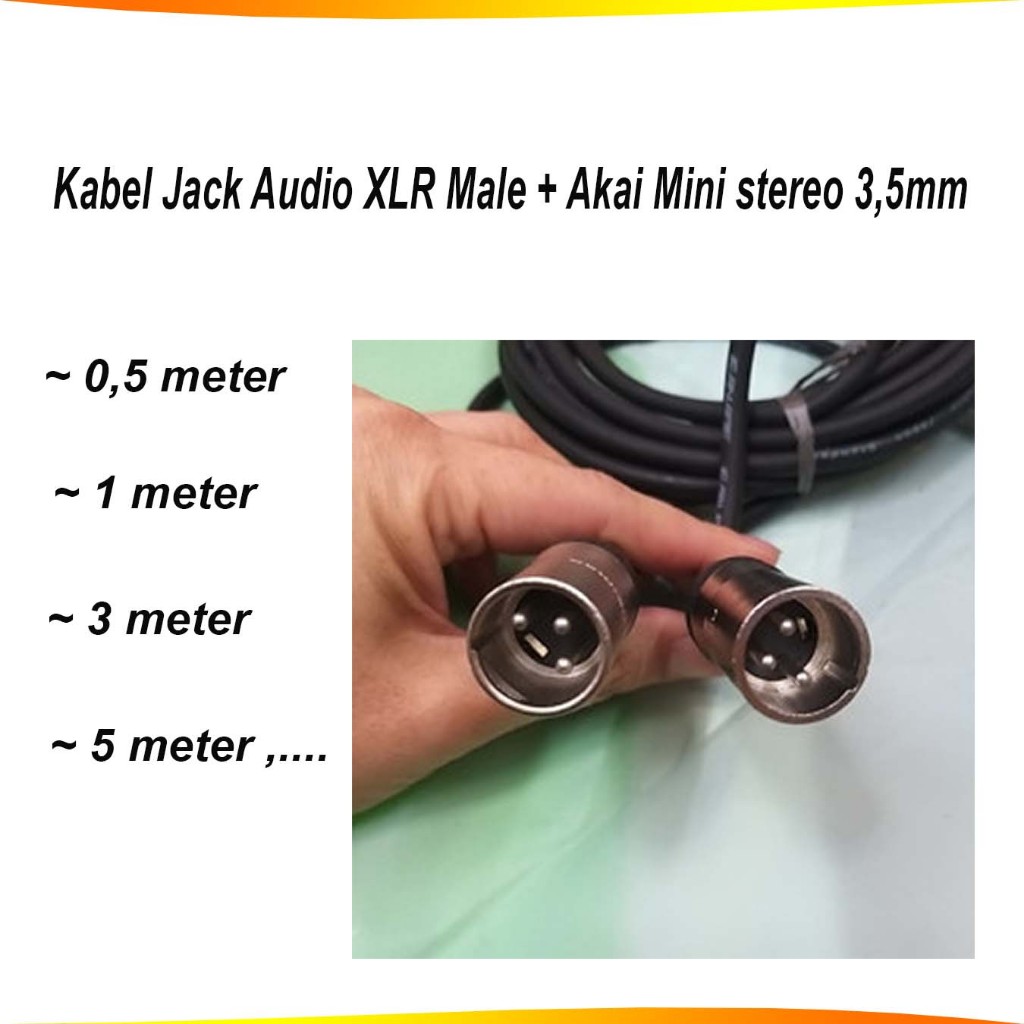 Kabel Mixer Audio 20 Meter Canon Male to Canon Male