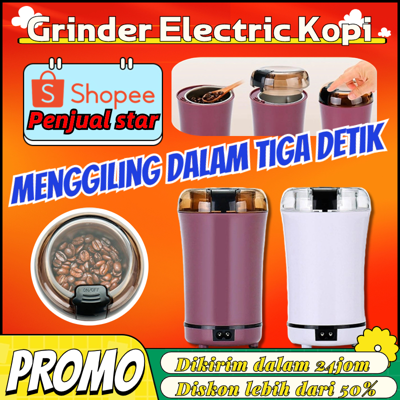 Blender Chopper Bubuk Giling Kopi Cabe Beras Kacang Biji Portable