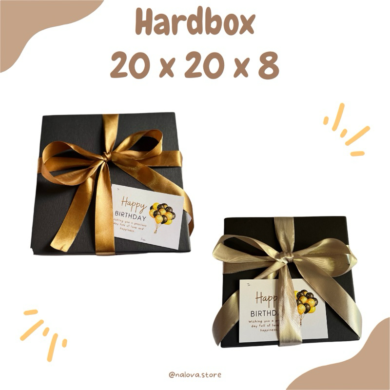 

(20x20x8) Hardbox / Box Hampers / Kotak Kado / Kotak Ulang Tahun / Box Seserahan / Kotak Seserahan / Gift Box