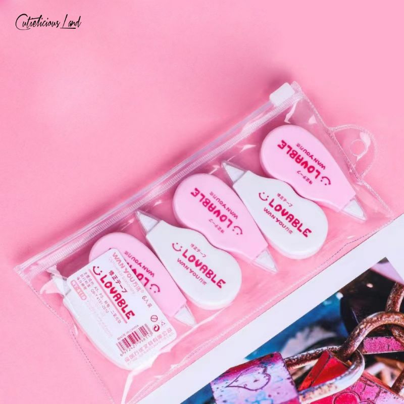 

CutieliciousLand | Correction Tape Loveable / Tipe Ex Kertas / Pita Koreksi / Tipex