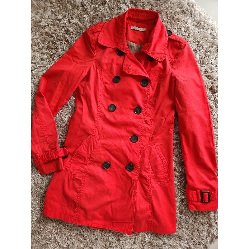 StradivariusTrench Coat - Red
