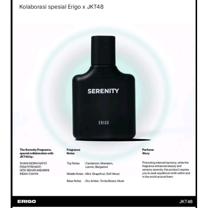 Serenity Parfum Jkt48 x Erigo