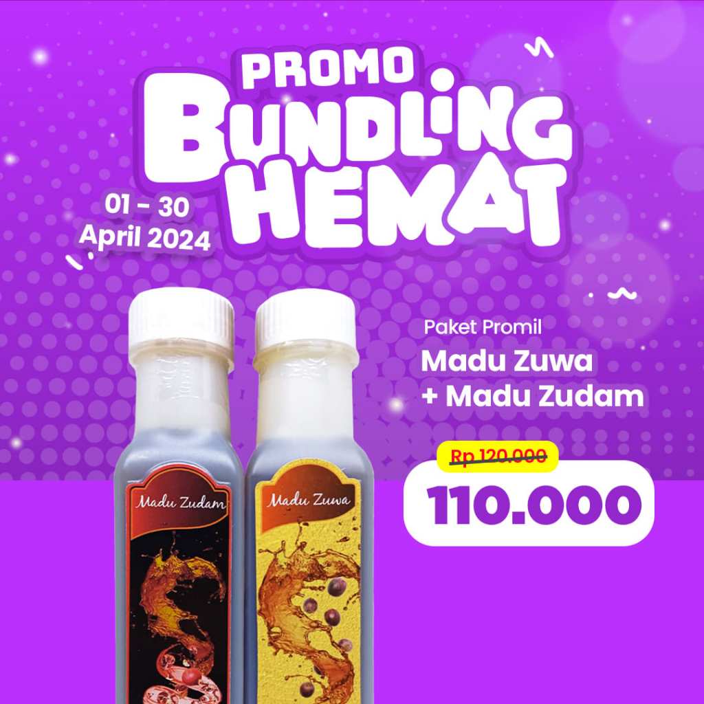 

Madu Zuwa Plus Madu Zudam Promil [PROMO BUNDLING HEMAT]