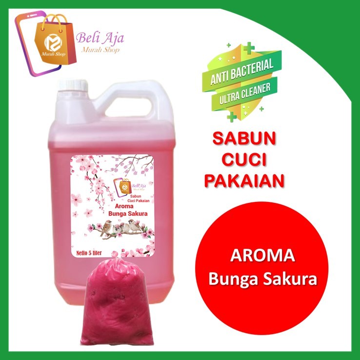 Biang Detergent Cair - Biang Sabun cuci baju/pakaian 5 Liter terhemat