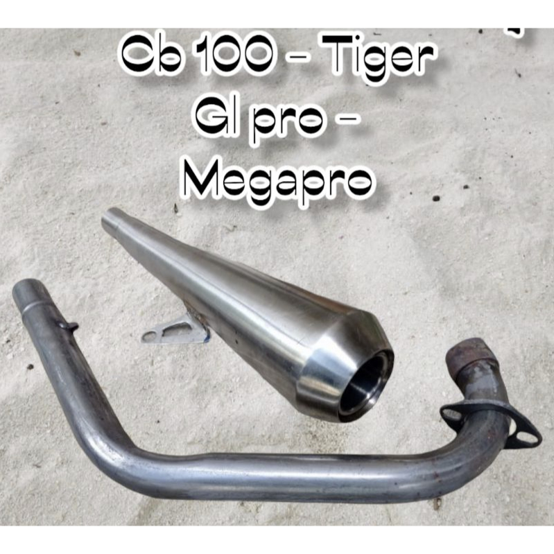 knalpot Custom Japstyle cafe racer bobber Tiger Megapro Scorpio dll