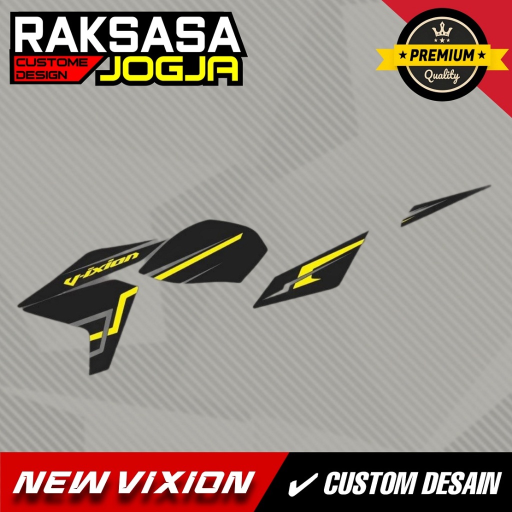 STRIPING VIXION NEW NVA NVL OLD TRANSPARAN CUSTOME HITAM BIRU PUTIH MERAH VINIL MAX DECAL HOLOGRAM A
