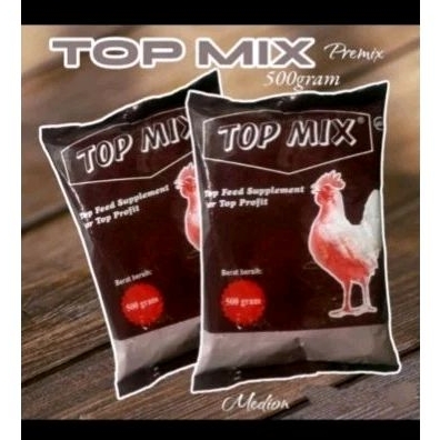 TOP MIX  Mineral penggemuk ayam & unggas lainya  kemasan 500 gram