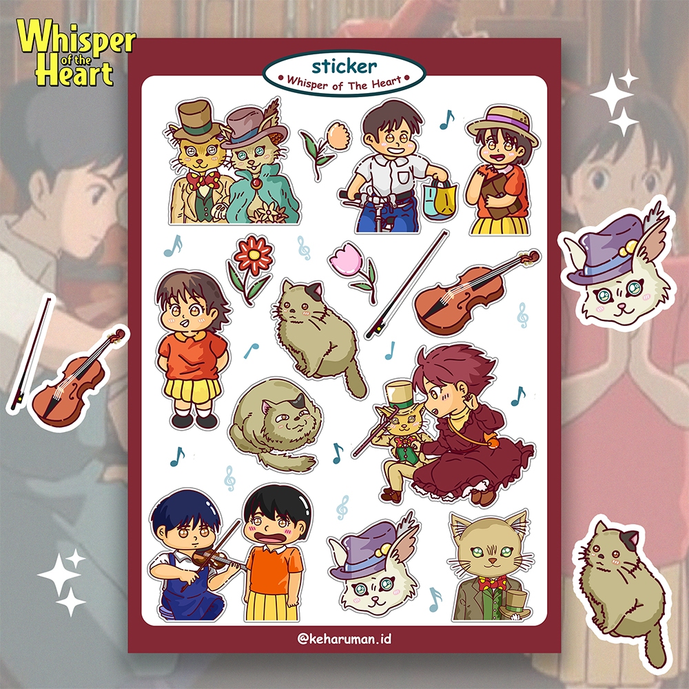 Sticker Ghibli Whisper of The Heart