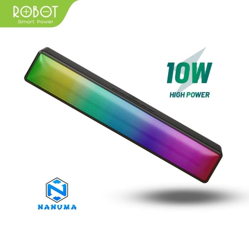 Robot RB580 Speaker Bluetooth Soundbar 10W Wireless Bluetooth 5.1 TF Card Radio Portable Audio