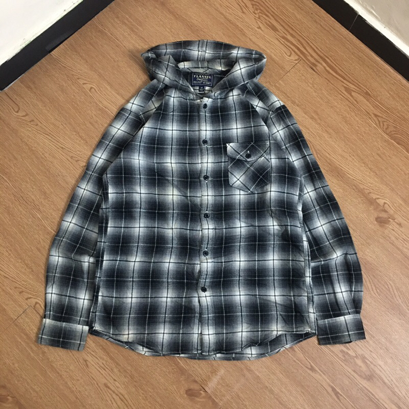 Flanel Hoodie Veterano Uniklo