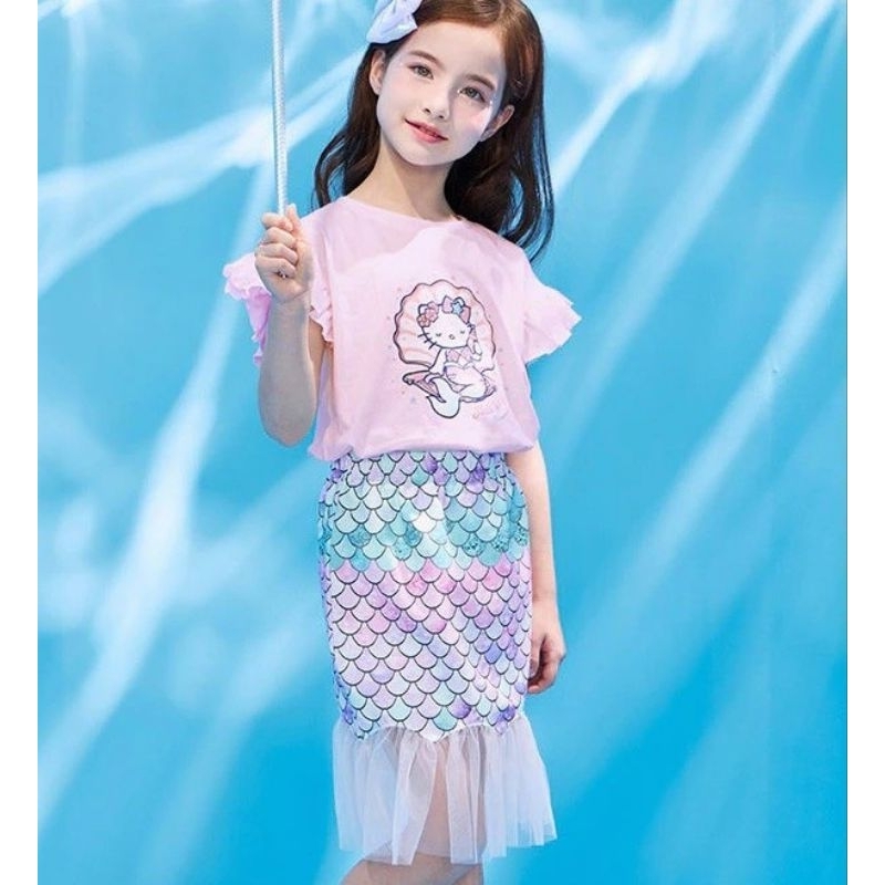 baju anak perempuan baju anak setelan mermaid