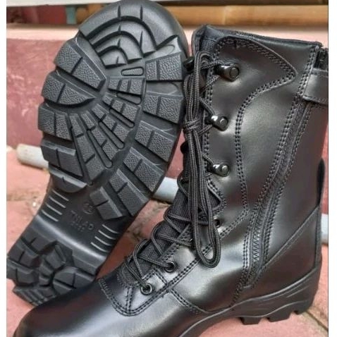 SEPATU PDL KULIT MANGGIS JATAH RESLETING ORI