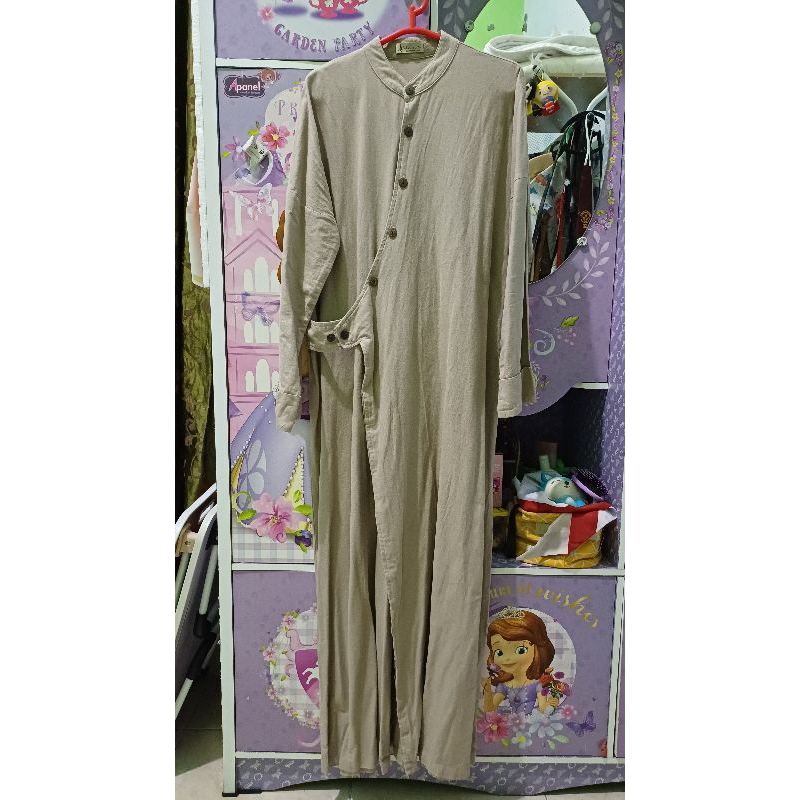 alur cerita midi dress linen preloved vz