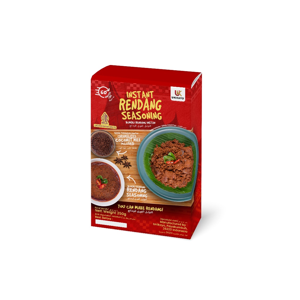 

BUMBU RENDANG INSTAN PEDAS UNTUK 500 GR DAGING – UNIKAYO - ASLI MINANG