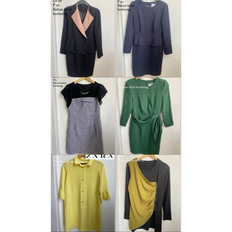 MIDI DRESS FORMAL OFFICE LOOK - KOREAN STYLE - dress kantor