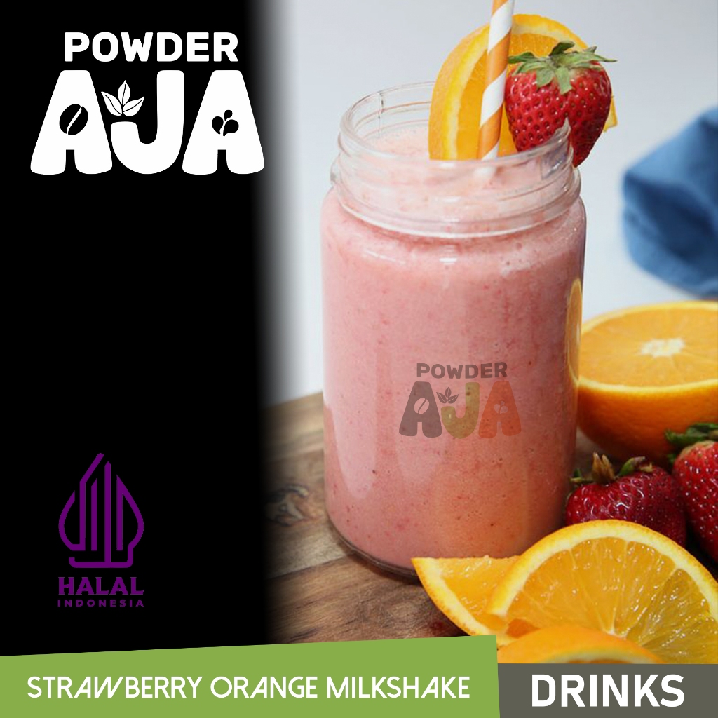 

POWDER AJA - POWDER DRINK RASA STRAWBERRY ORANGE MILKSHAKE