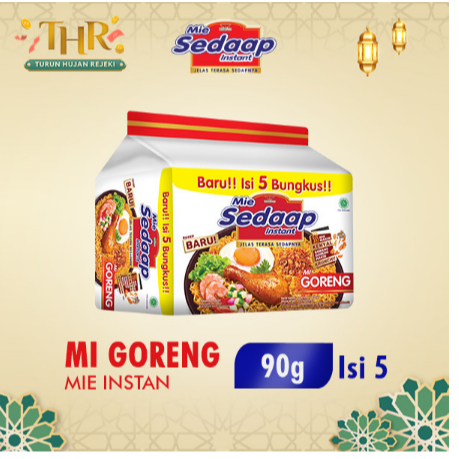 

Sedaap Mie Instan Goreng Isi 5 Bag 90 gr