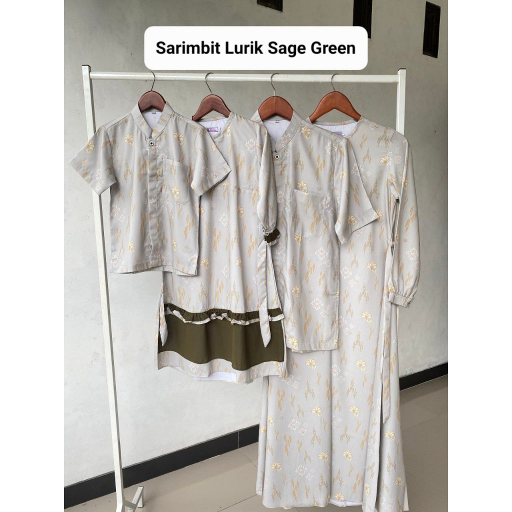 Sarimbit Keluarga Lebran 2024 Lebaran Premium | Sarimbut Motif 2024 | Baju Lebaran 2024 Couple Kelua