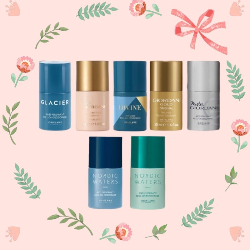 Glacier Anti Perspirant Roll on Deodorant / Divine Perfumed Roll on Deodorant / Miss Giordani Parfum