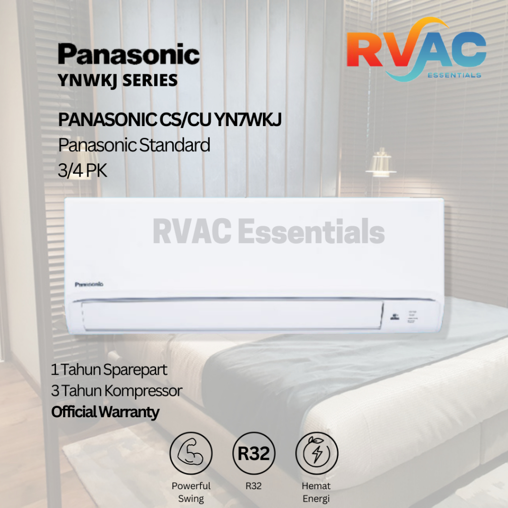 AC PANASONIC STANDARD 3/4 PK CS/CU YN7WKJ | R32