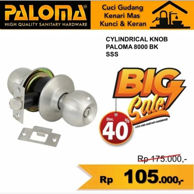 Paloma CKP 302, Kunci Bulat Pintu, Kunci Kamar Mandi