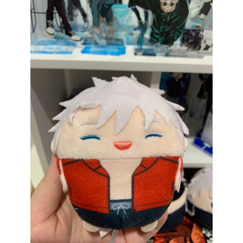 Boneka Fuwakororin s bonus gojo satoru mensore pantai plushie + Bonus fuwa misato/fuwa haibara (pili