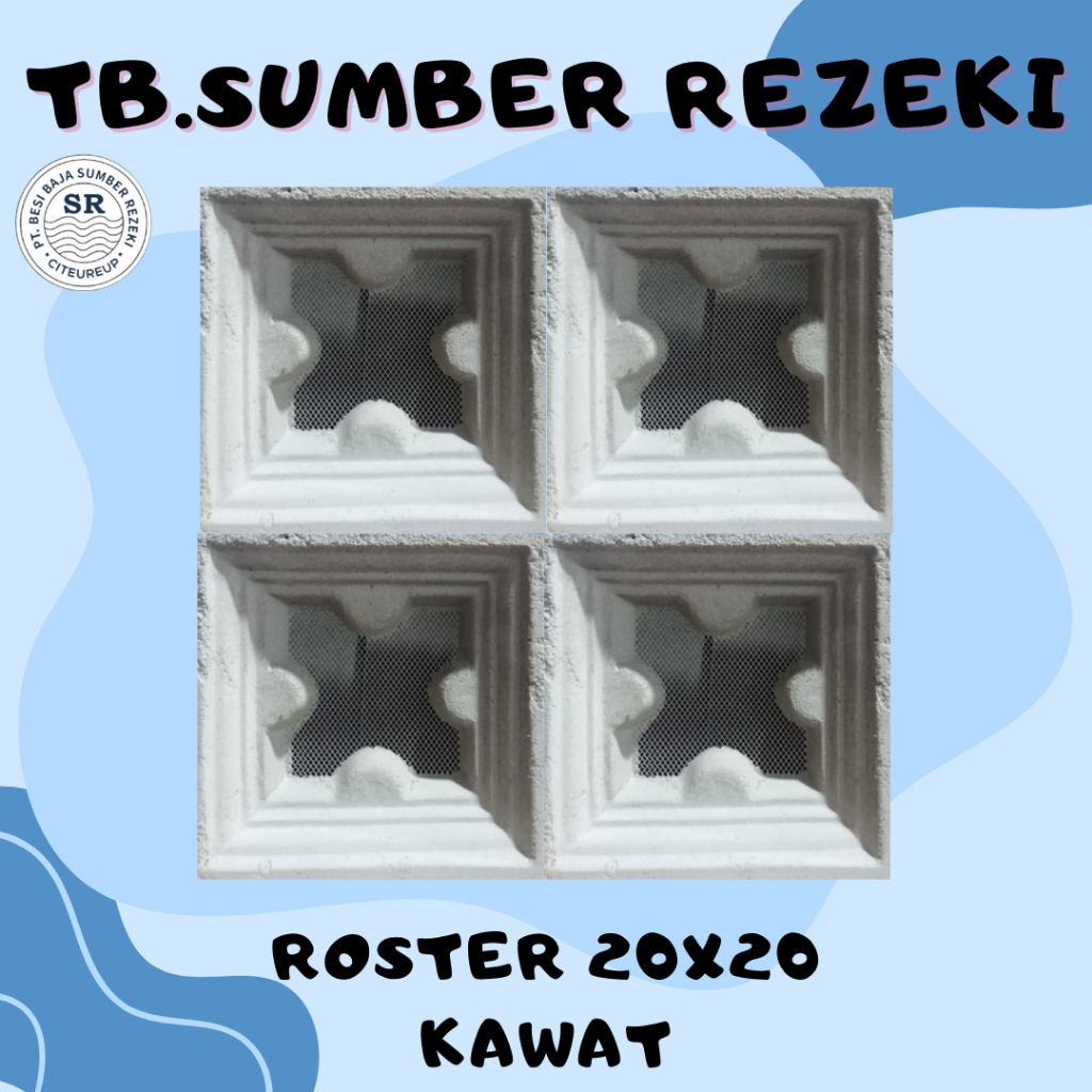 ROSTER BETON MINIMALIS MODEL TERBARU / ROSTER 20X20 KAWAT/LUBANG ANGIN