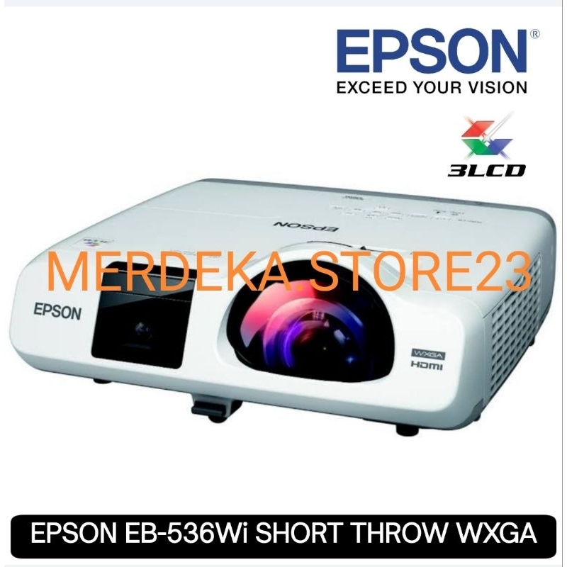 EPSON EB-536Wi PROYEKTOR EPSON EB 536Wi PROJECTOR EPSON EB536Wi SHORT THROW WXGA 3LCD HDMI - SUPER B