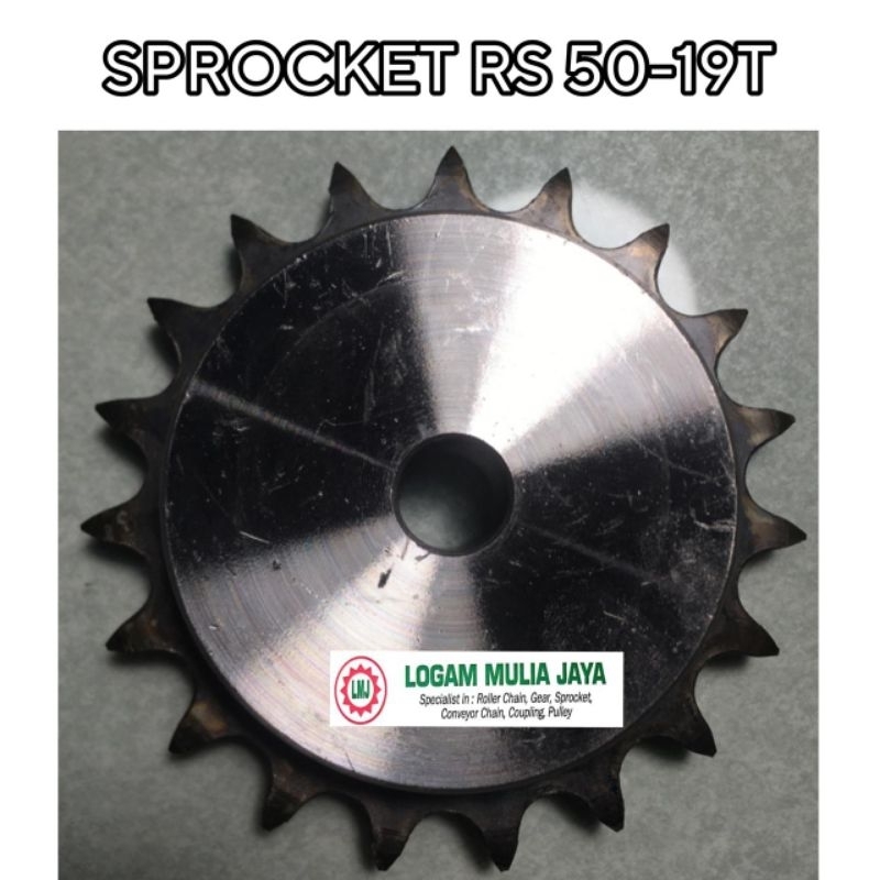ROLLER CHAIN SPROCKET RS 50 SINGLE GIGI 19T SPROCKET RS 50X19T GEAR GIR RS 50-19T RS 50X19 T RS 50-1