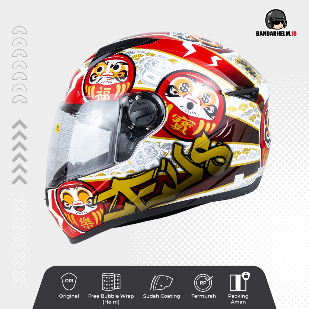 Helm Zeus 811 White AL35 Red