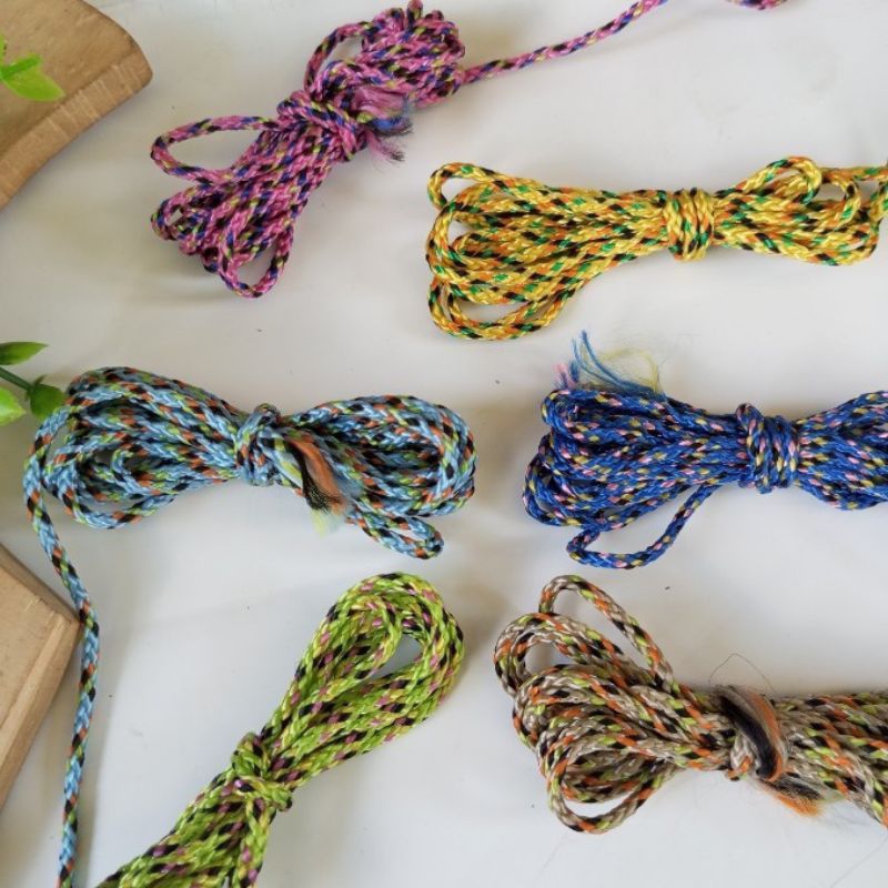 Tali Prusik Motif 2 mm Tali Prusik 5 meter Tali Gelang Strapmasker Tali Prusik Warna