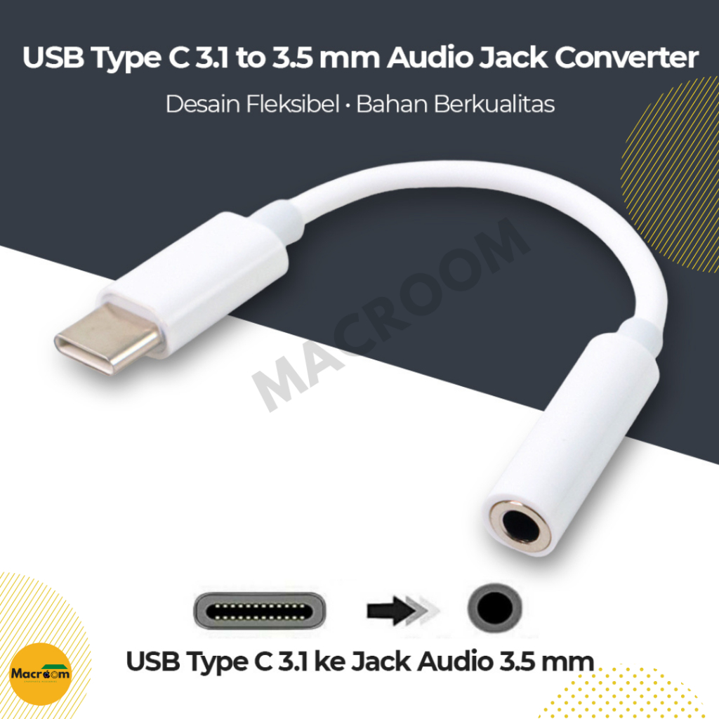 Kabel Converter Type C to Audio Jack
