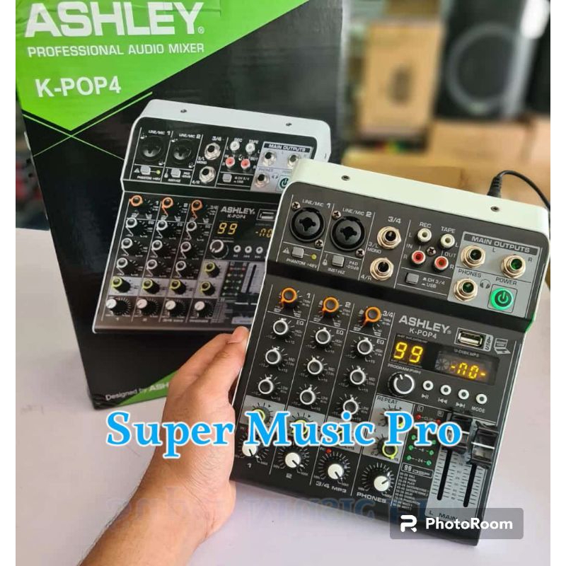 Ashley Mixer K POP 4 - 4 Channel Original Bluetooth USB Ashley K POP4