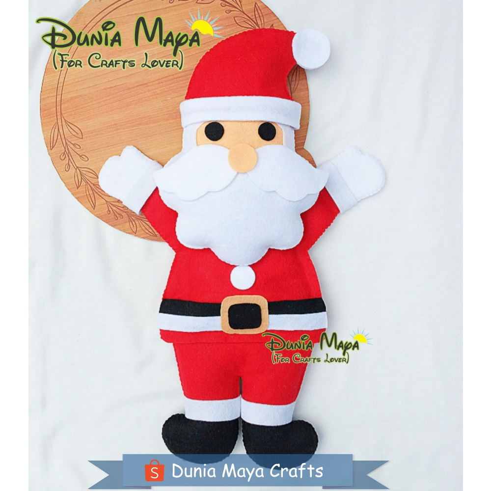 Boneka Tangan Santa Claus ukuran besar / Hand Puppet Chrismas