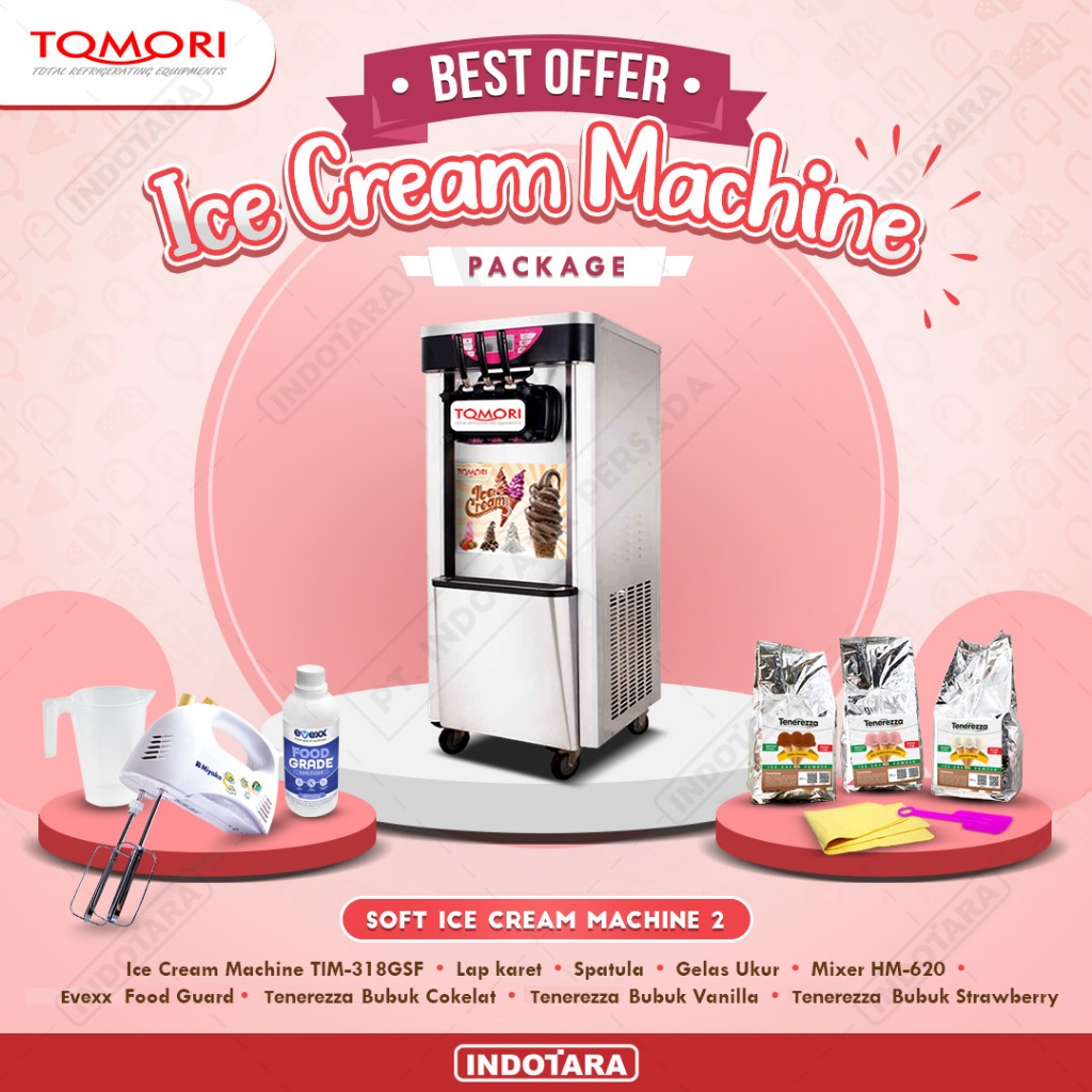 Paket Mesin Soft Es Krim / Tomori Soft Ice Cream Machine 2