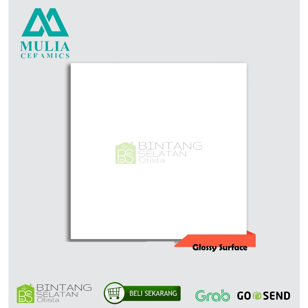MULIA ACCURA PURE WHITE / KERAMIK MULIA 40X40 PURE WHITE