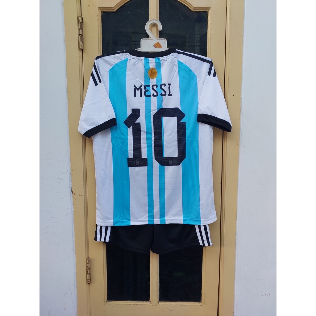 AURI SPORT JERSEY ARGENTINA SETELAN ANAK 6 SAMPAI 15 TAHUN
