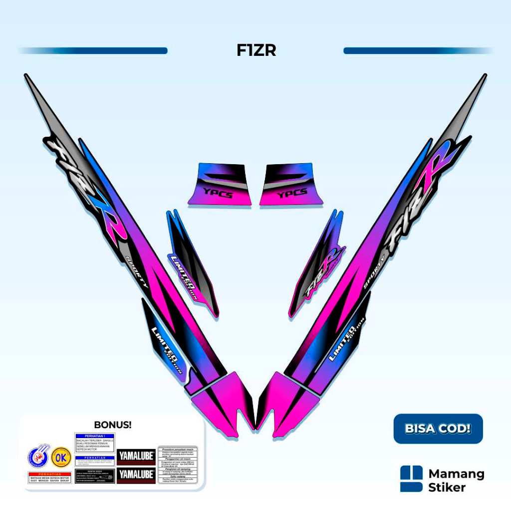 Striping Yamaha F1ZR Variasi (22) FIZ R FIZR Original 1997 1998 1999 2000 2001 2002 2003 2004 Ardath