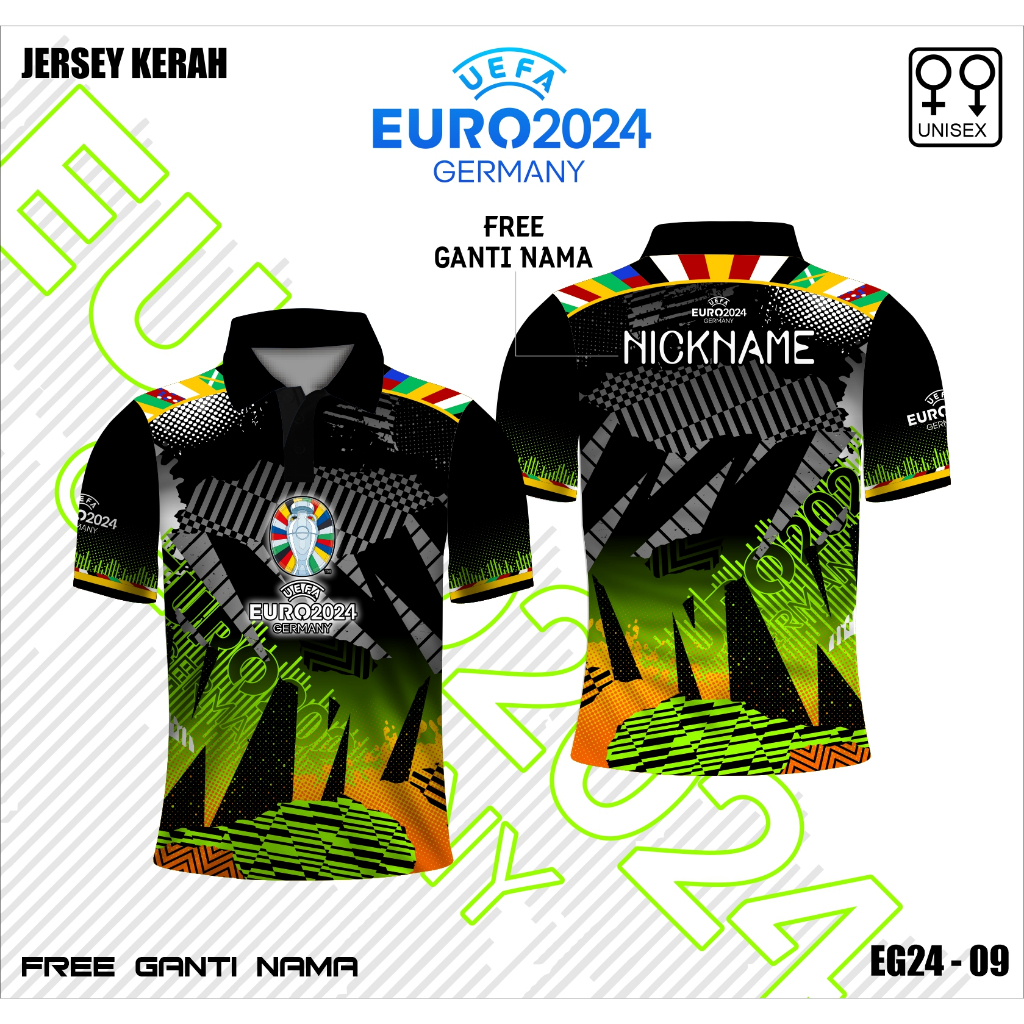 Polo baju bola piala eropa 2024 jerman jersey kaos germany kejuaraan eropa B