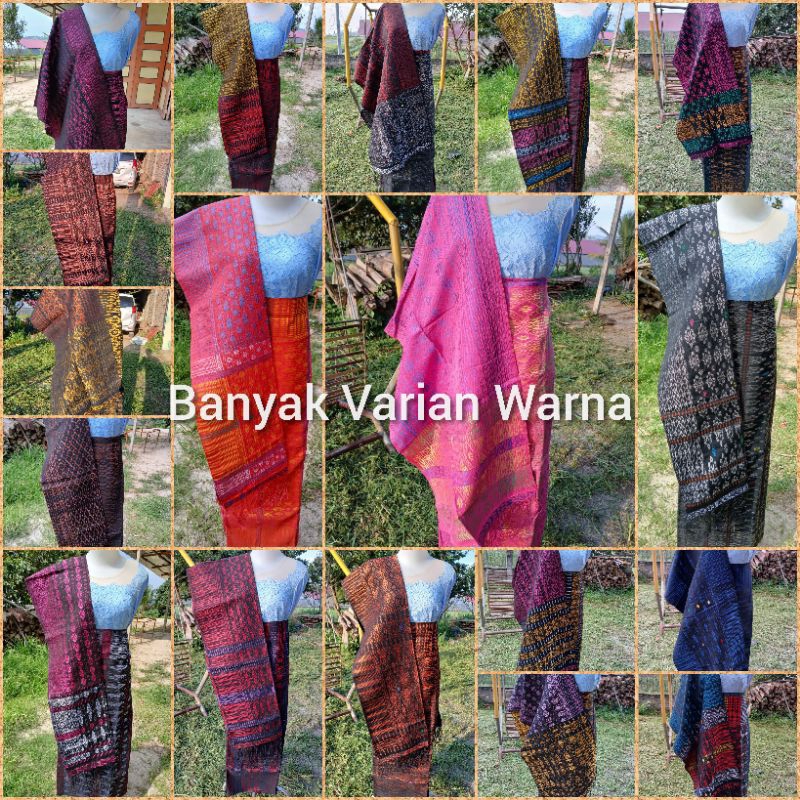 SONGKET PIALA KOSONG MERAH MARON BATAK SARUNG SELENDANG BAWAHAN KEBAYA PAKAIAN ADAT WANITA BATAK SON