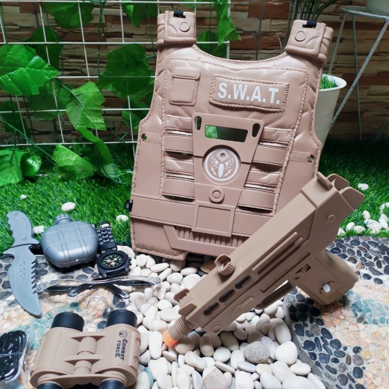 MAINAN HELM ROMPI TENTARA - MAINAN SET ANAK TENTARA - MAINAN KADO