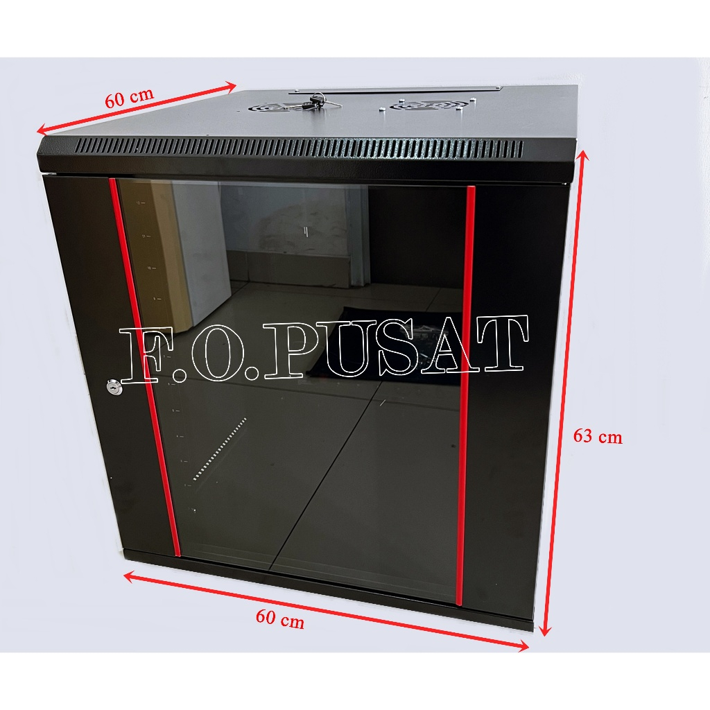 Rak server 12U Depth 600mm/ Close Rack/ Rak server / Wallmount rak 12U